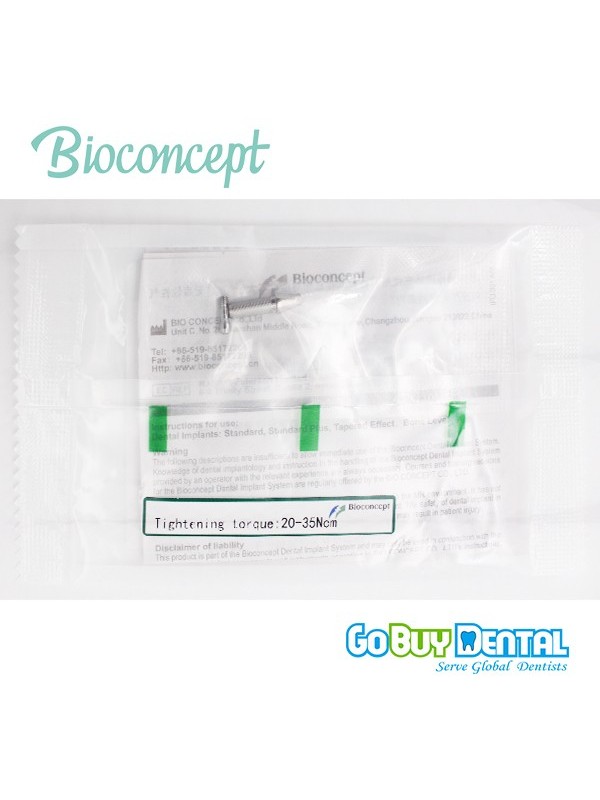 Bioconcept Hex regualr temporary abutment φ4.5mm, gingival height 3mm, height 10mm