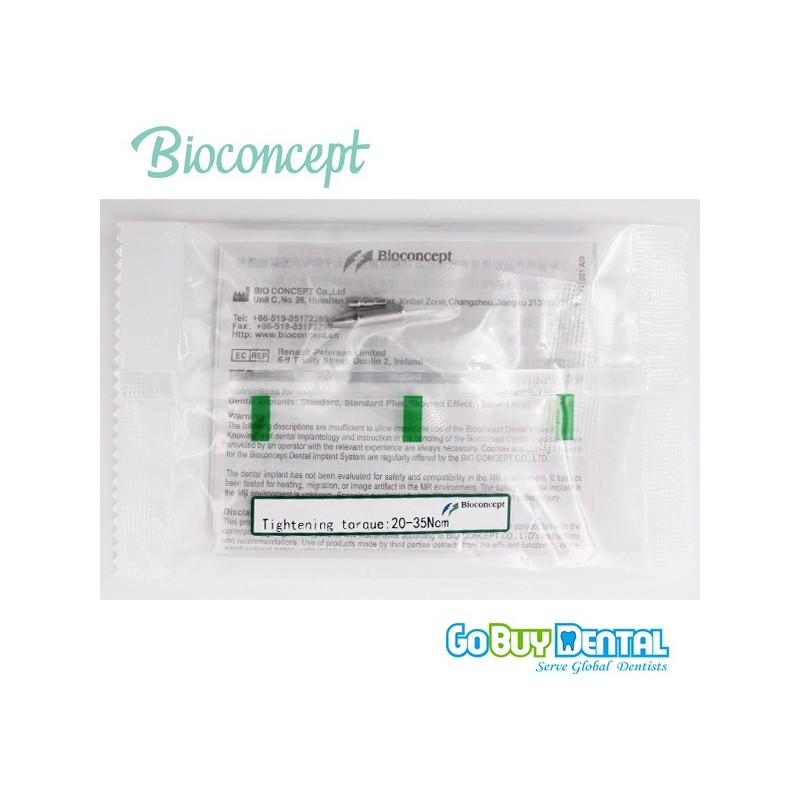 Bioconcept Non-Hex regular temporary abutment φ4.5mm, gingival height 3mm, height 10mm