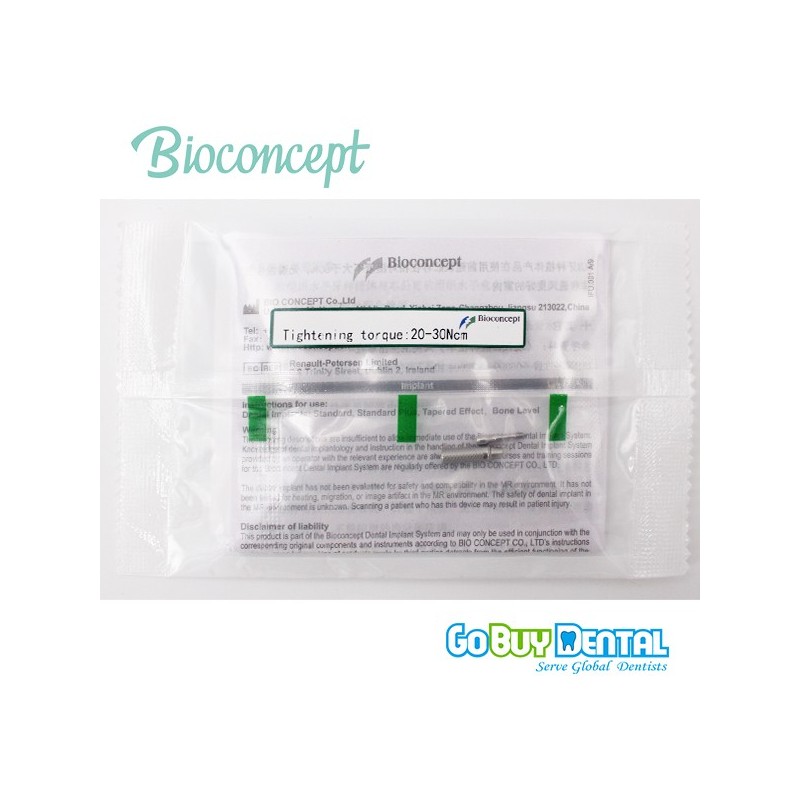 Bioconcept Non-Hex mini temporary abutment φ4.0mm, gingival height 1mm, height 10mm