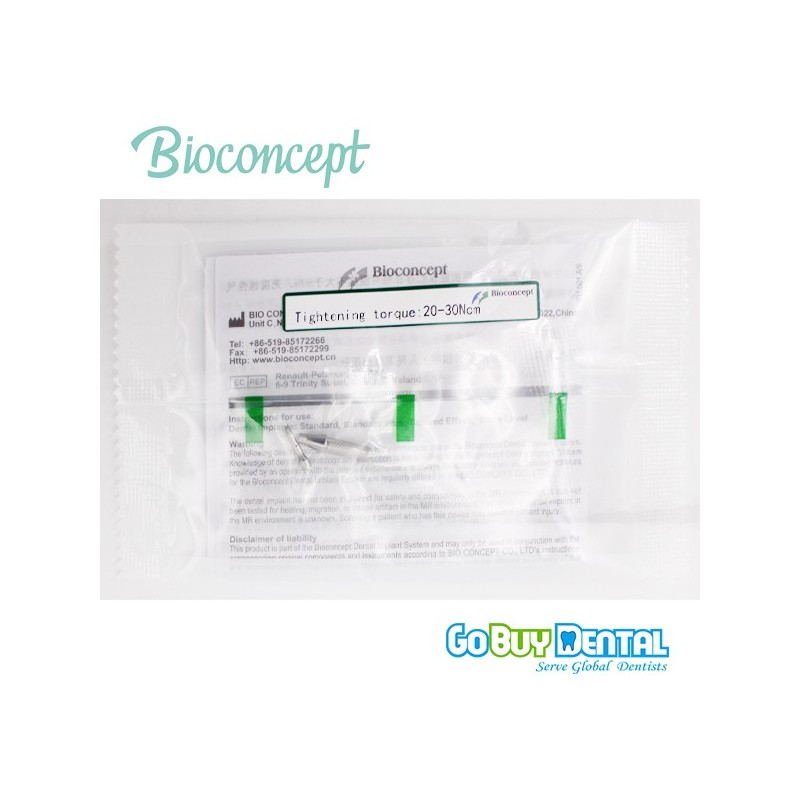 Bioconcept Hex mini temporary abutment φ4.0mm, gingival height 3mm, height 10mm