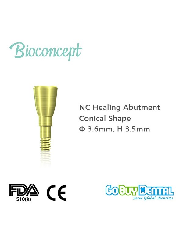 Straumann compatible NC Healing Abutment, conical, Edit: NC Healing Abutment, conical, 