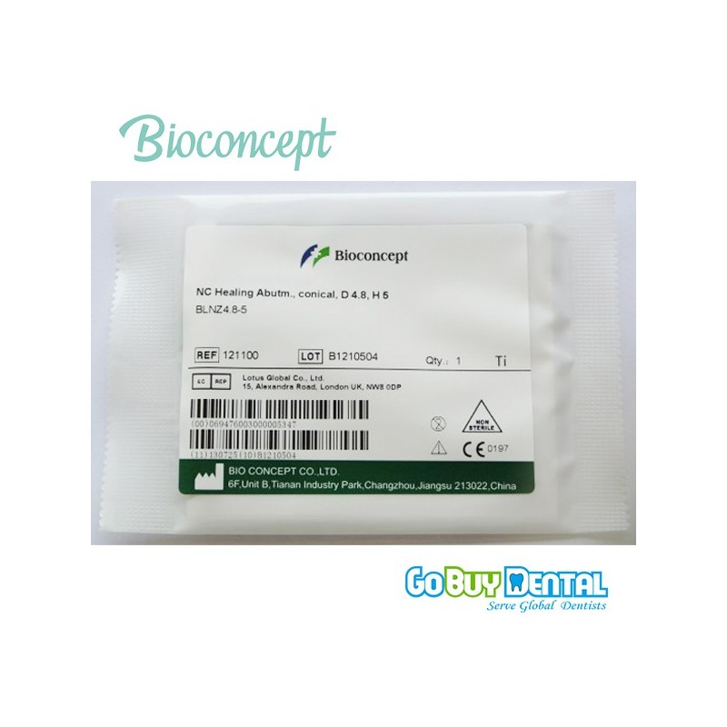 Straumann compatible NC Healing Abutment., conical, Diameter 4.8, Height 5