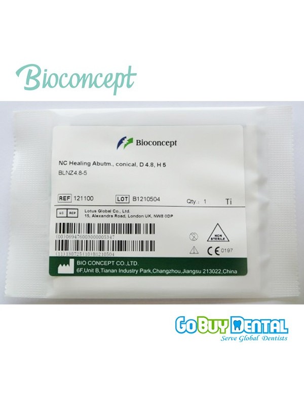 Straumann compatible NC Healing Abutment., conical, Diameter 4.8, Height 5