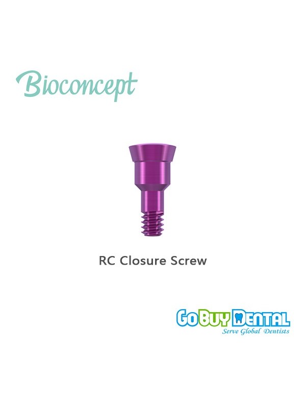 Straumann compatible RC Closure Screw hieght 0 in Gobuydental