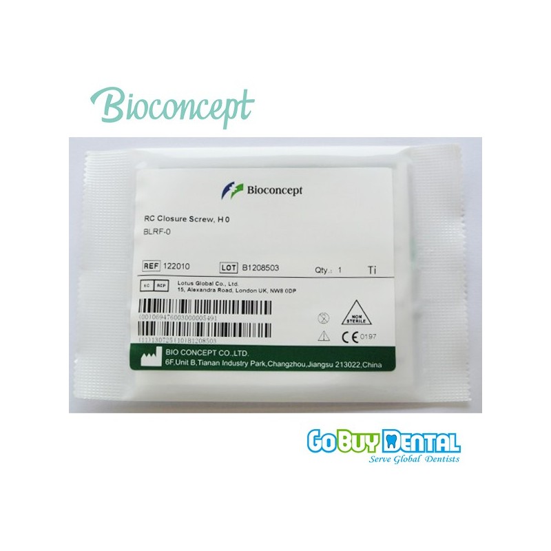 Straumann compatible RC Closure Screw hieght 0 in Gobuydental