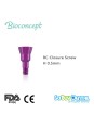 Straumann compatible Bone Level RC Closure Screw, Height 0.5mm