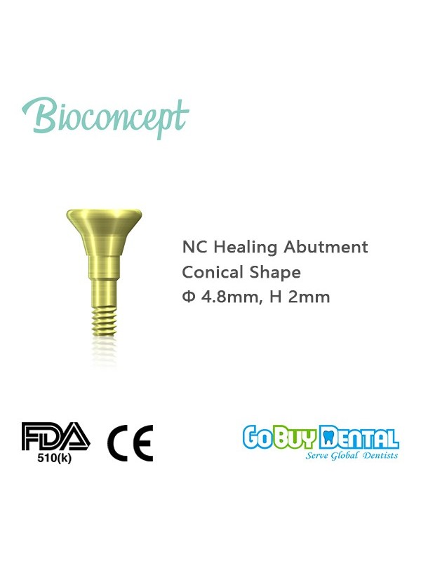 NC Healing Abutment., conical, Diameter 4.8, Height  2.0  